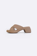 LIGHT TAUPE WIDE FIT MAMA HEELS