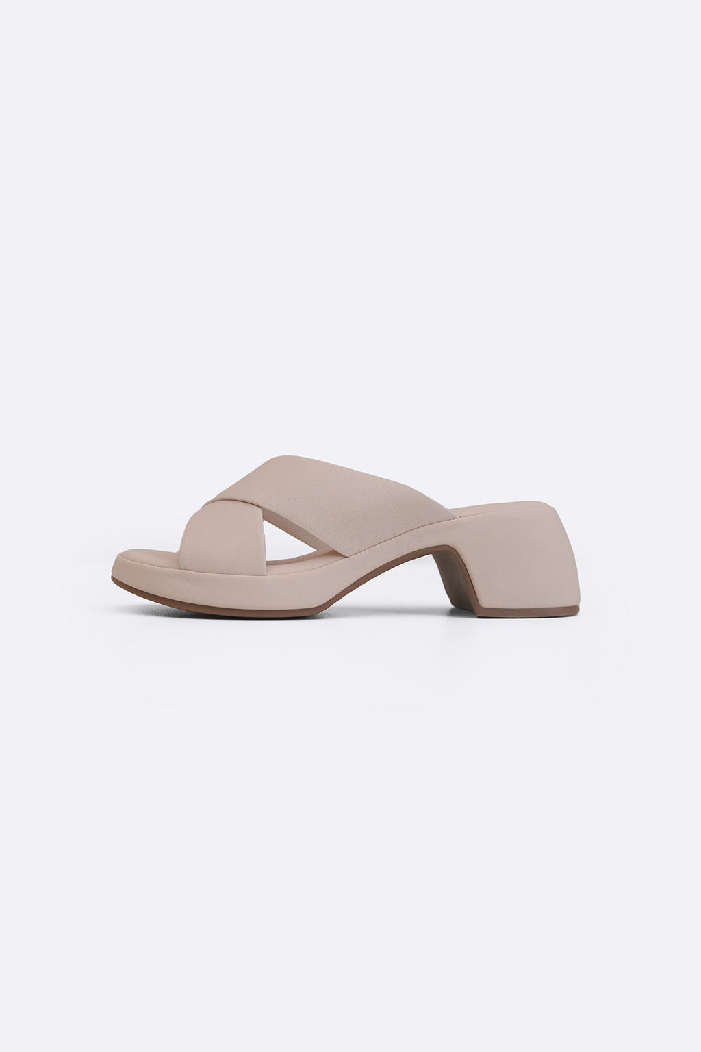NUDE WIDE FIT MAMA HEELS
