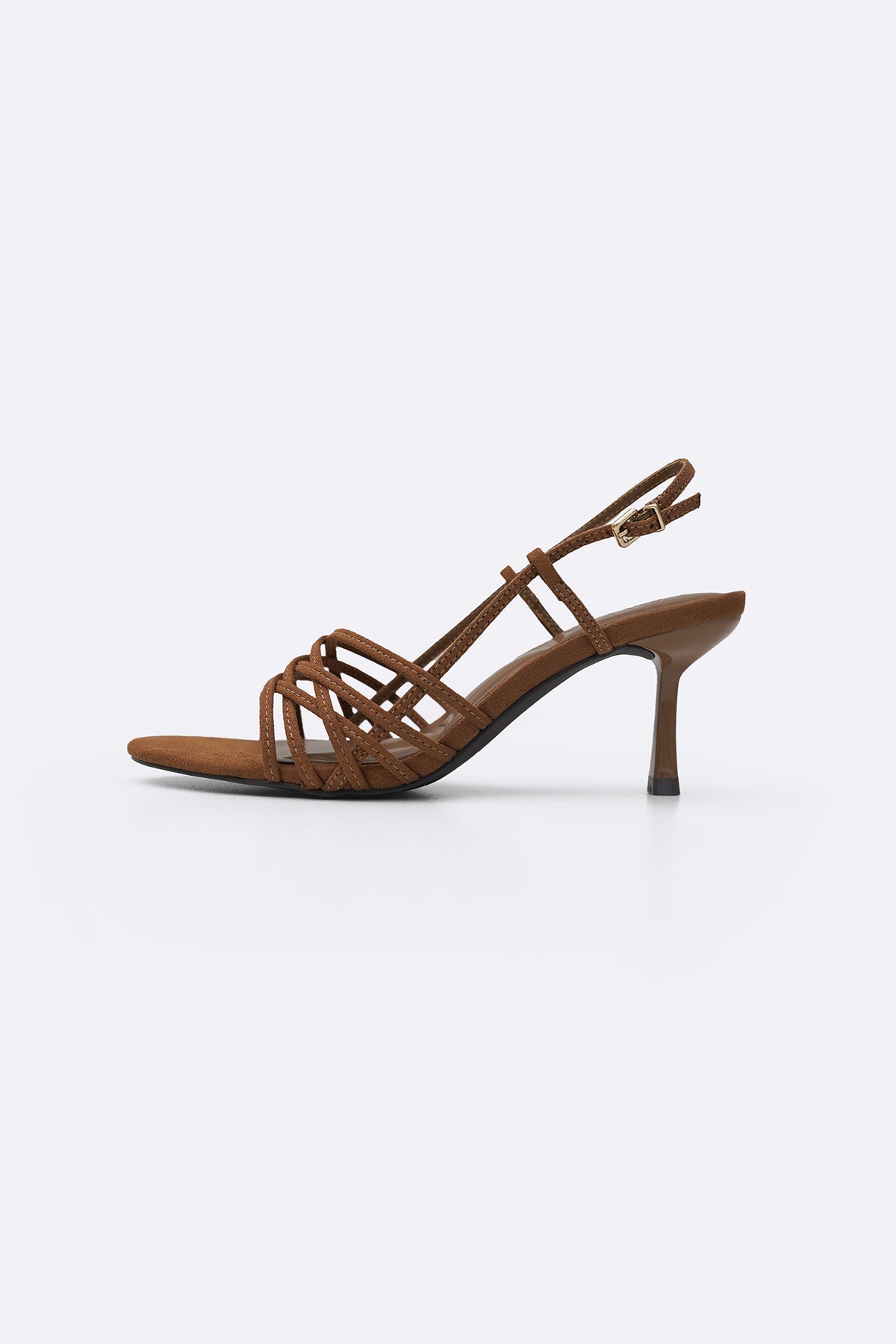 CAMEL STRAPPY MIDNIGHT HEELS