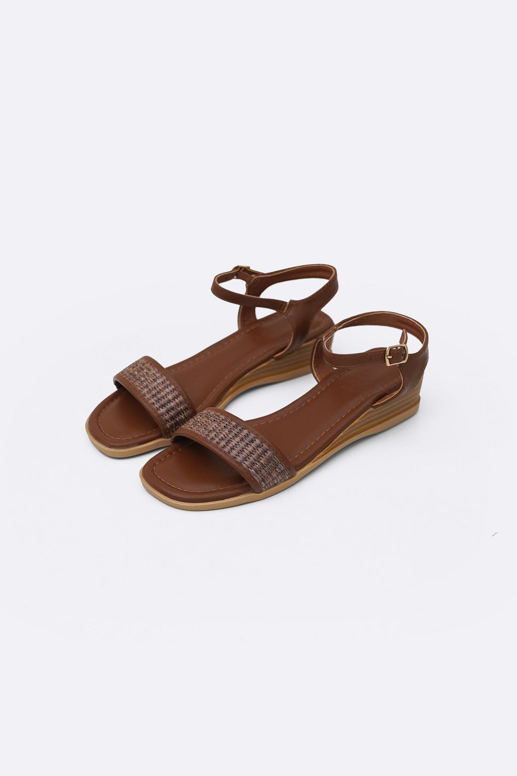COFFEE TAHITI WEDGE SANDALS