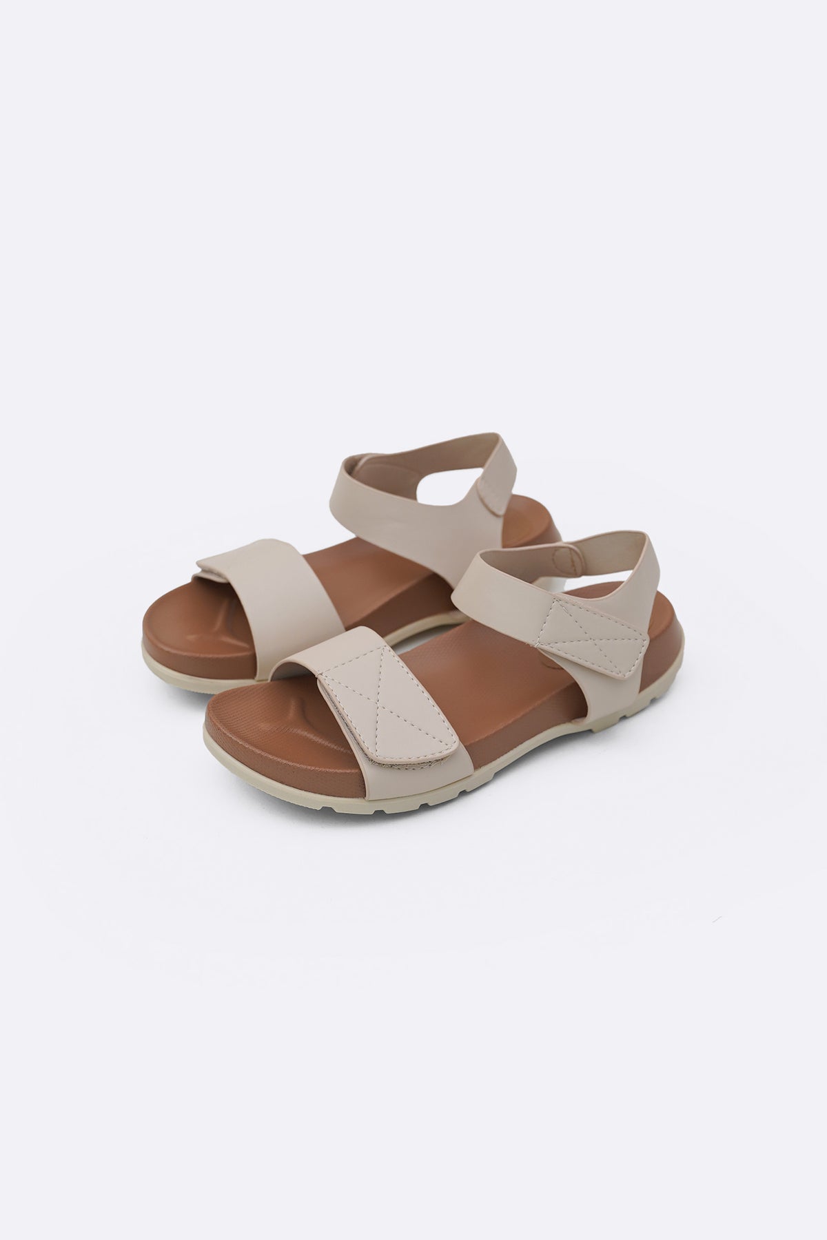 CREAM COMFY WALKING SANDALS