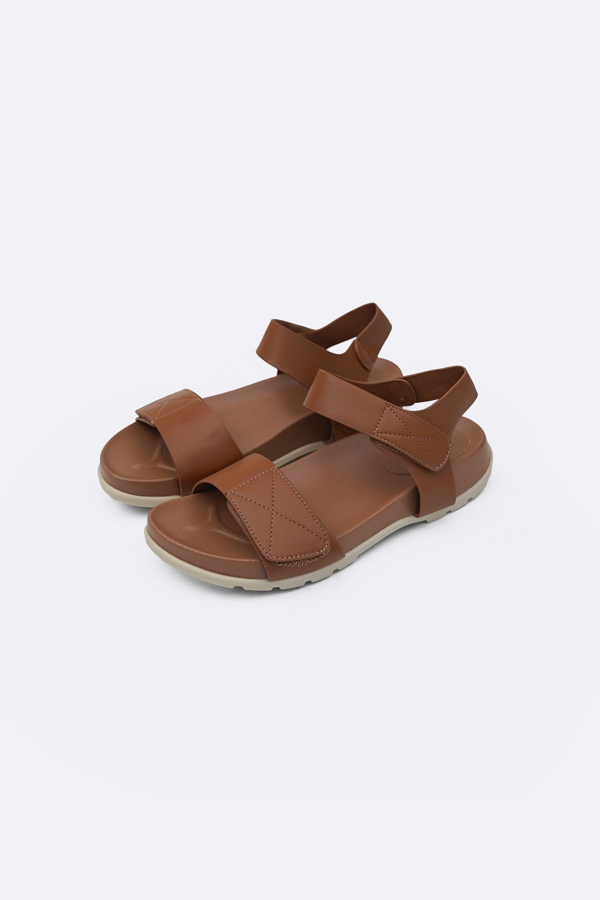 TAN COMFY WALKING SANDALS