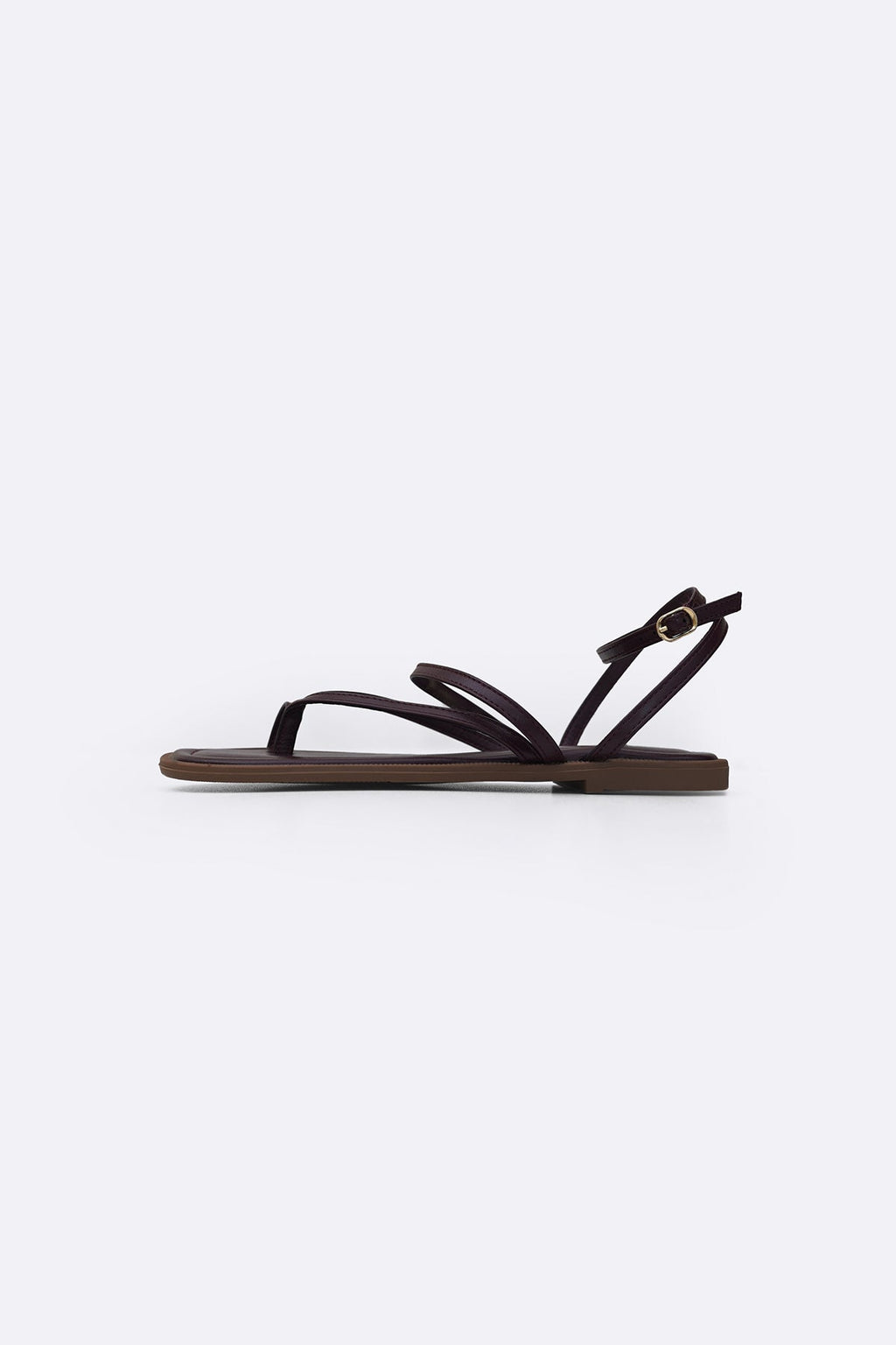 BURGUNDY MIA STRAPPY SANDALS