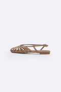 BEIGE SUMMER STRAP SANDALS