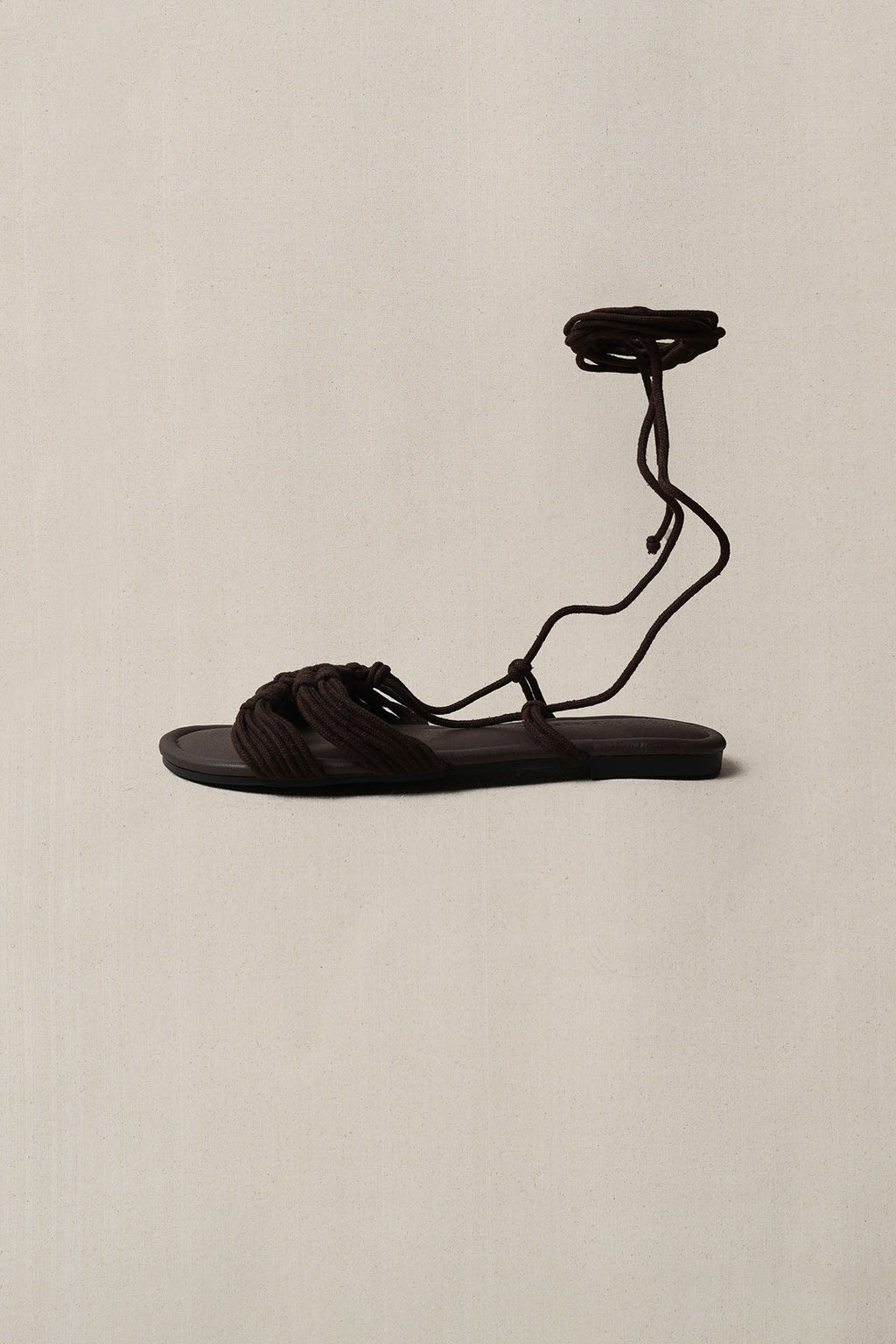 CHOCOLATE CAPRI WOVEN SLIDES