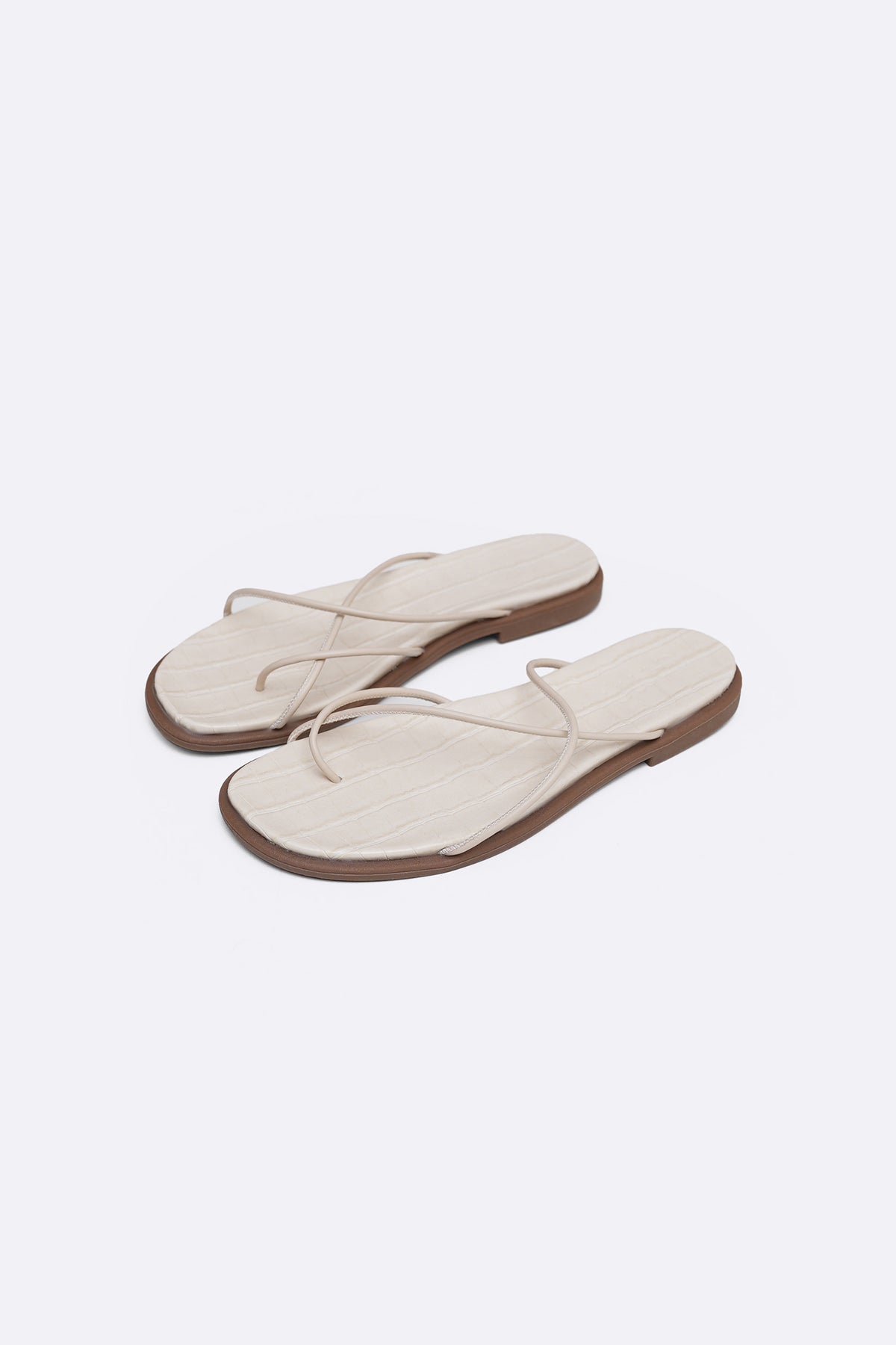 OFF WHITE STRAP TRACK SLIDES