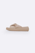 LIGHT BEIGE CLOUD MAMA SLIDES