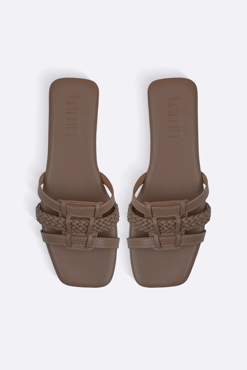 TAUPE SAND & BRAID SLIDES