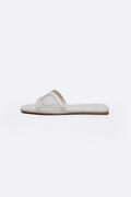 OFF WHITE SOFT MESH SLIDES