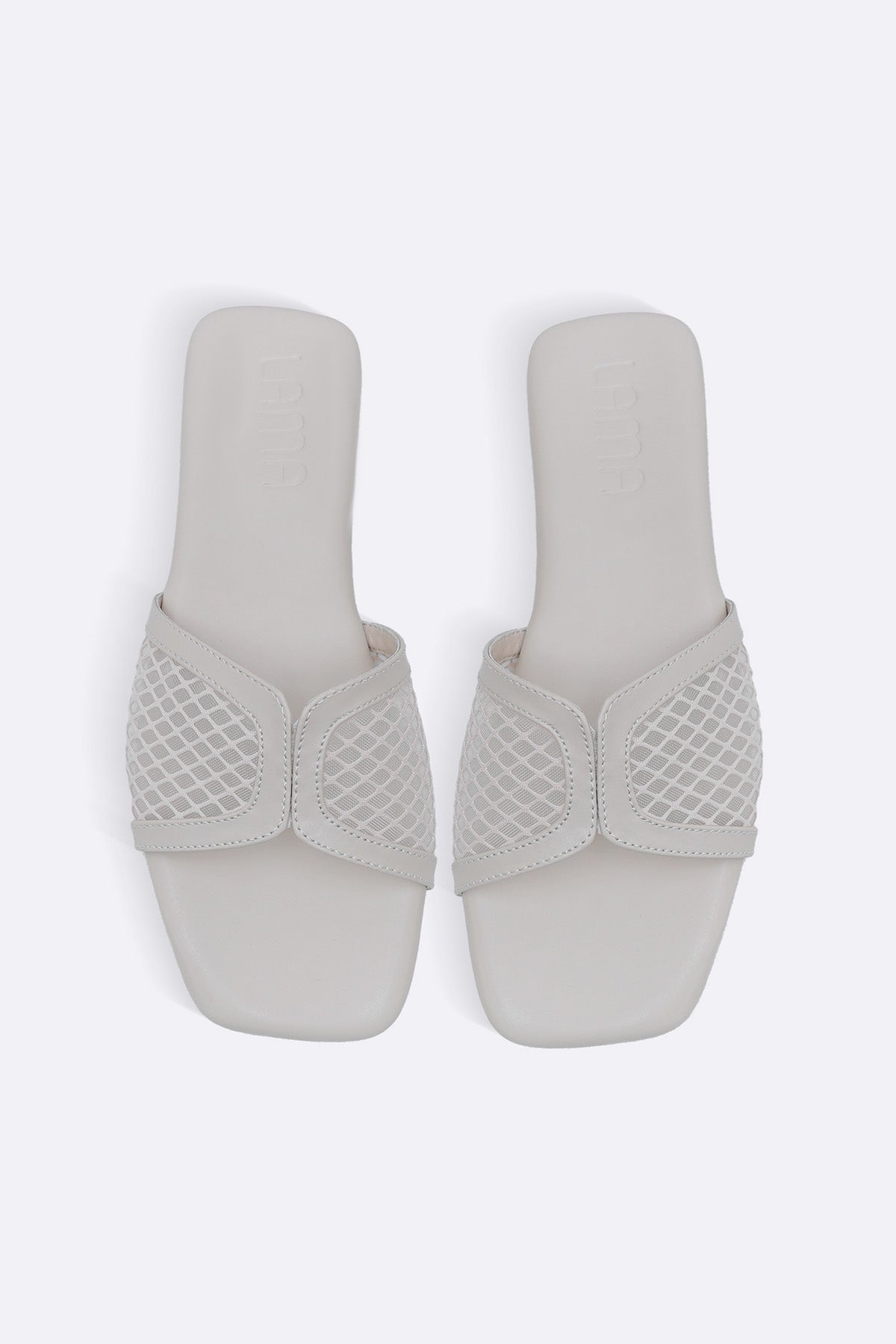 OFF WHITE SOFT MESH SLIDES