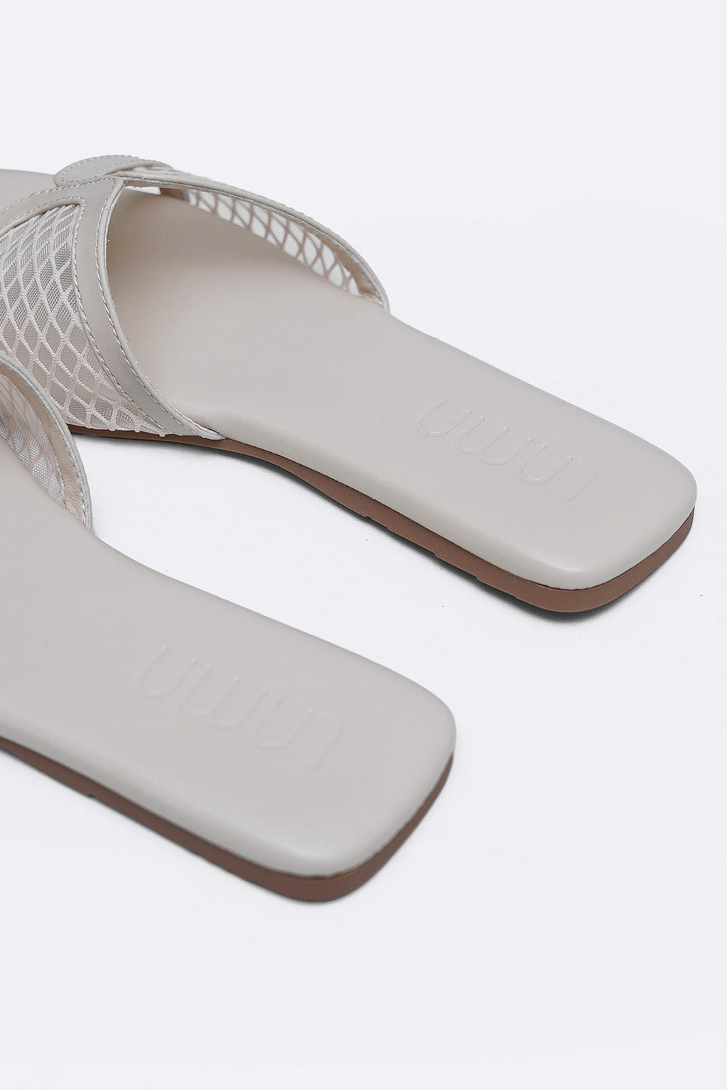 OFF WHITE SOFT MESH SLIDES