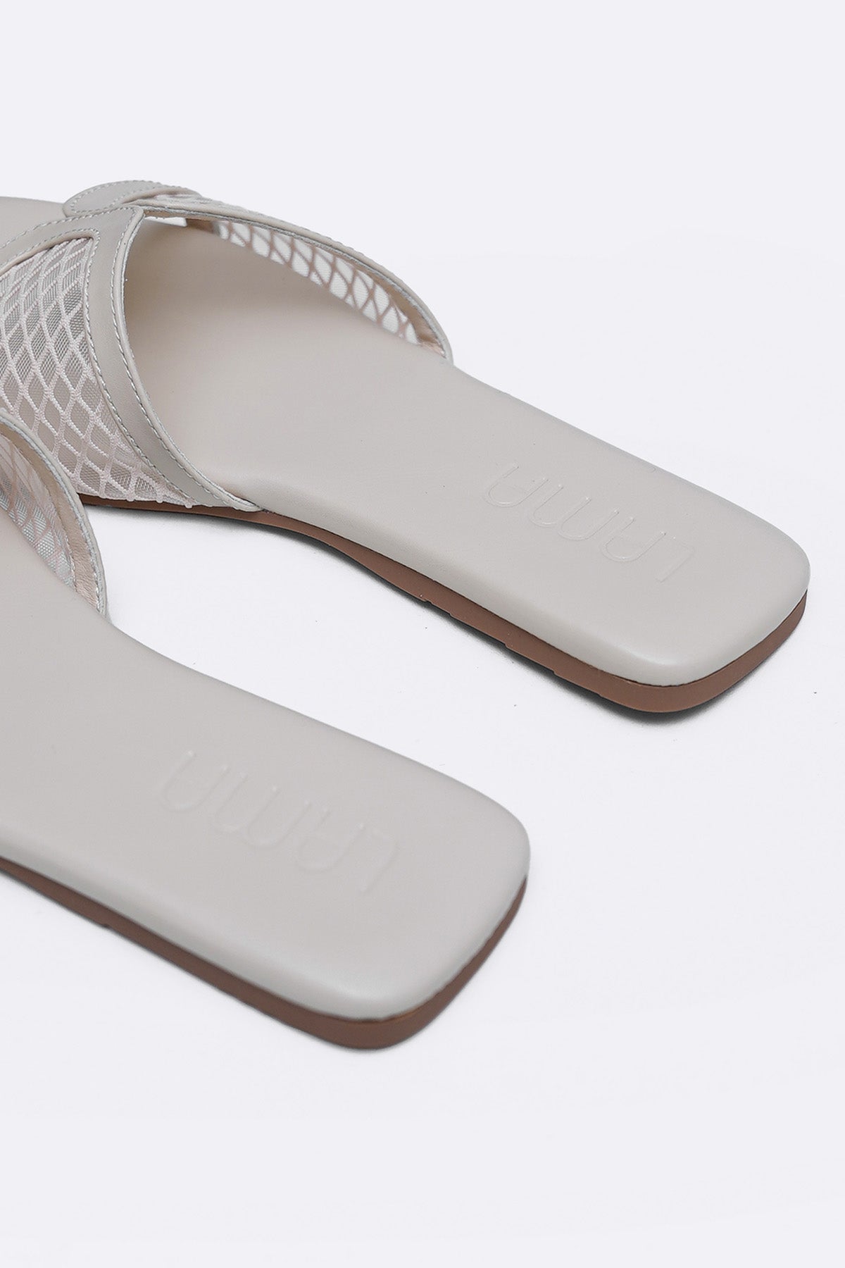 OFF WHITE SOFT MESH SLIDES