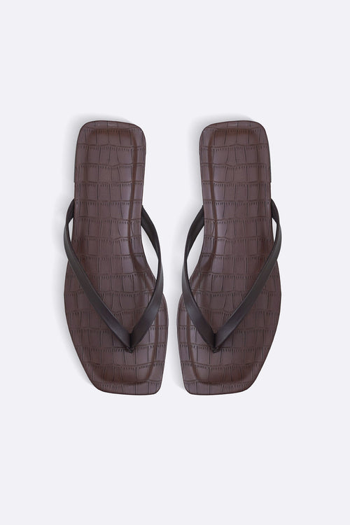 COFFEE ALL DAY FLIP FLOPS