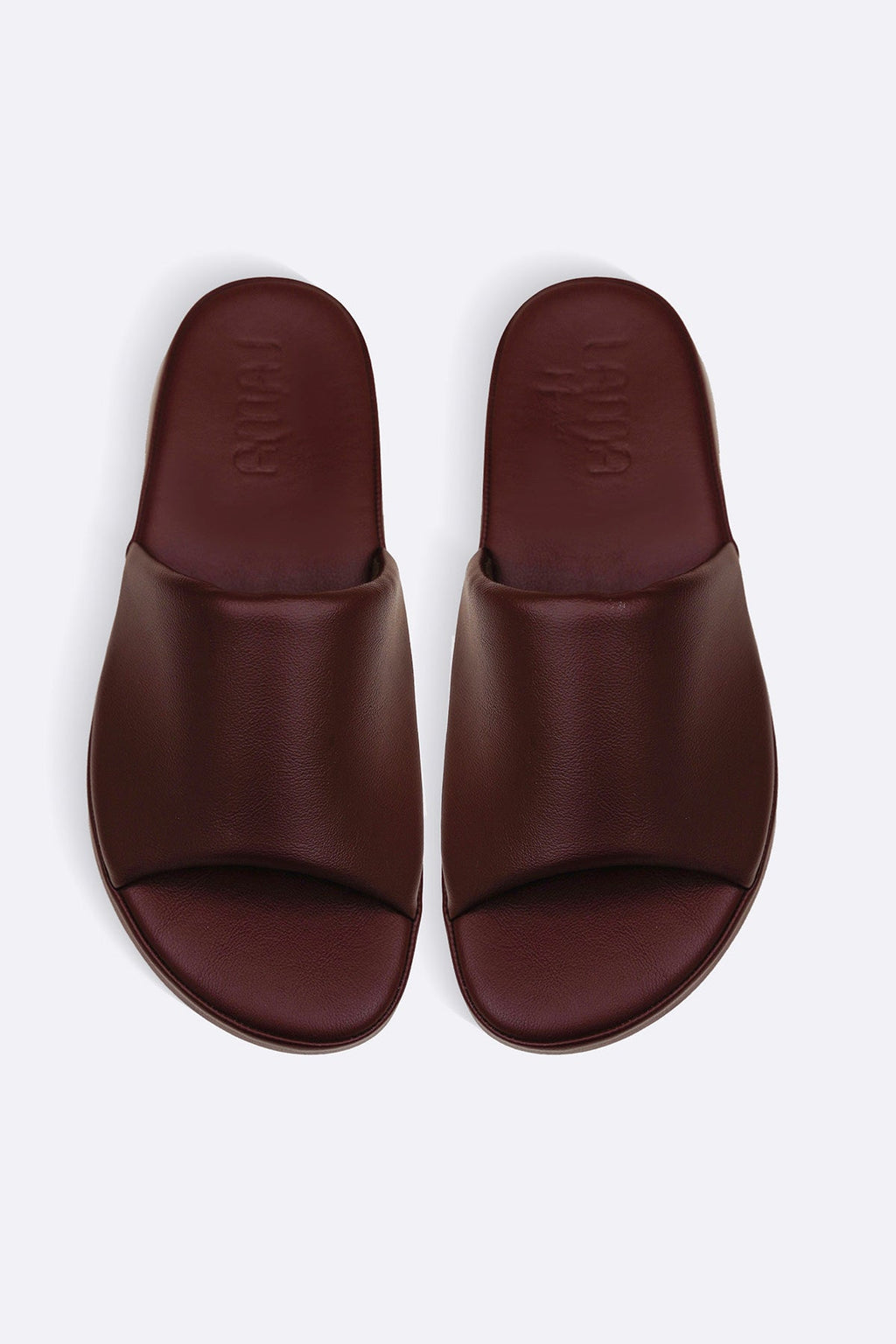 BURGUNDY PILLOW SOFT MAMA SLIDES