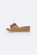 KHAKI LIGHTWEIGHT MAMA WEDGES