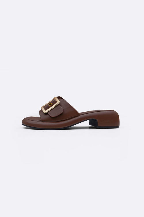 COFFEE BUCKLE MAMA SLIDES