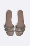 TAUPE CLOUD FESTIVE SLIDES