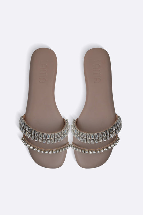 TAUPE CLOUD FESTIVE SLIDES