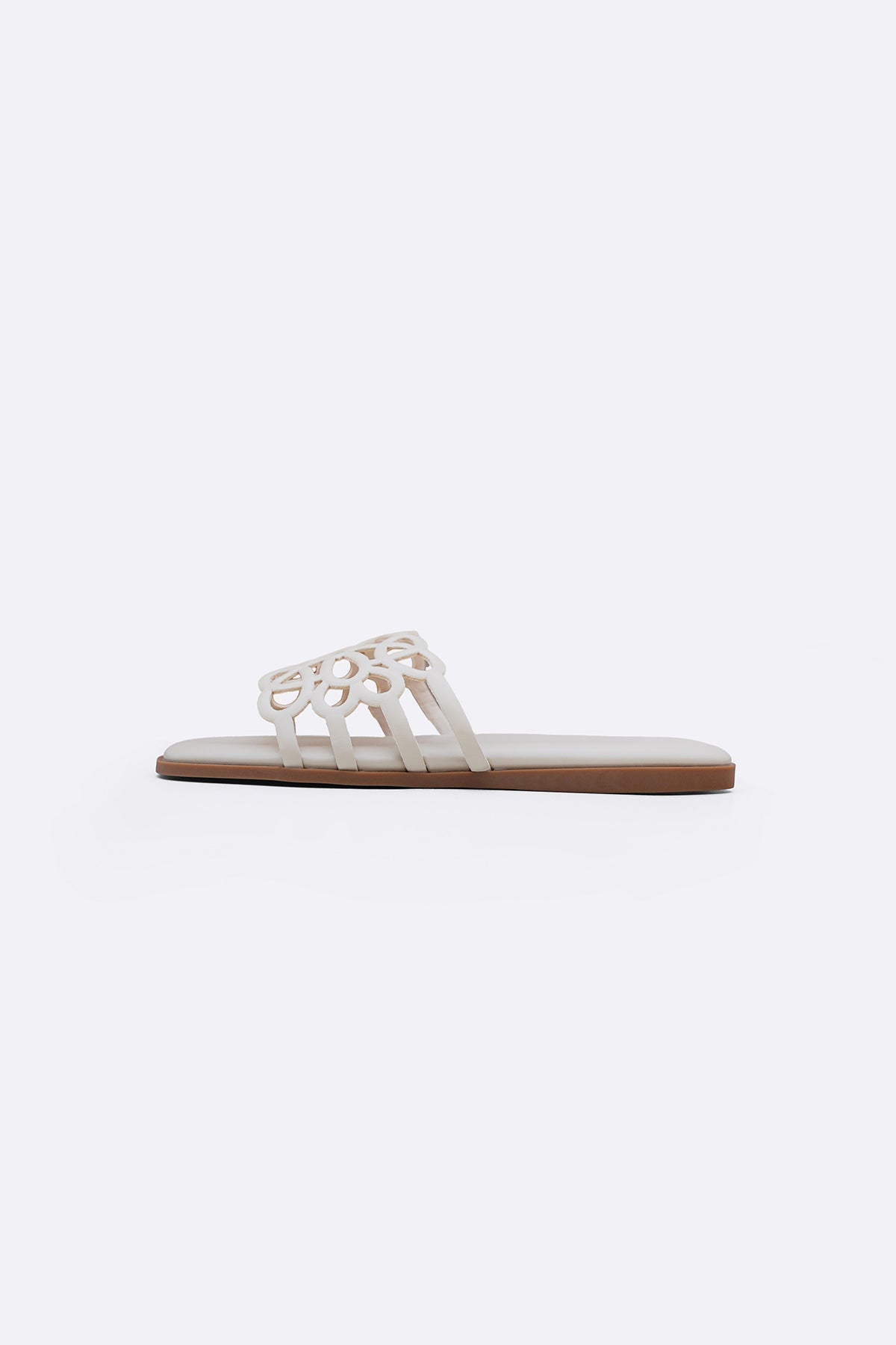 OFF WHITE SUN LOOP SLIDES