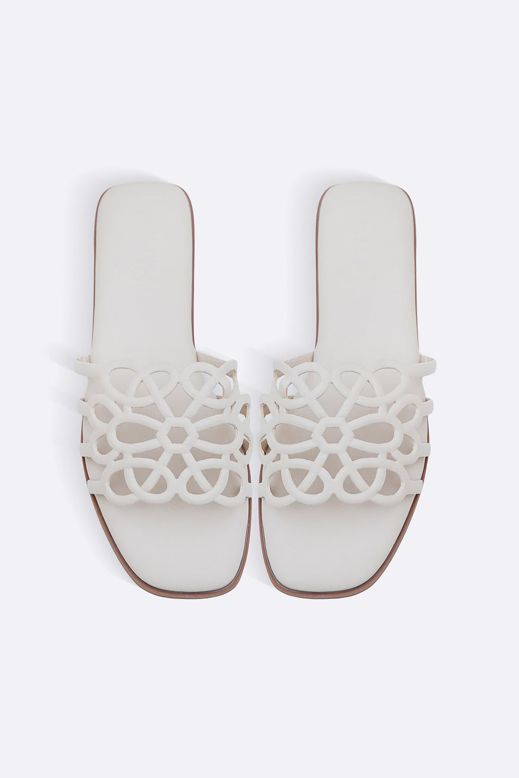 OFF WHITE SUN LOOP SLIDES