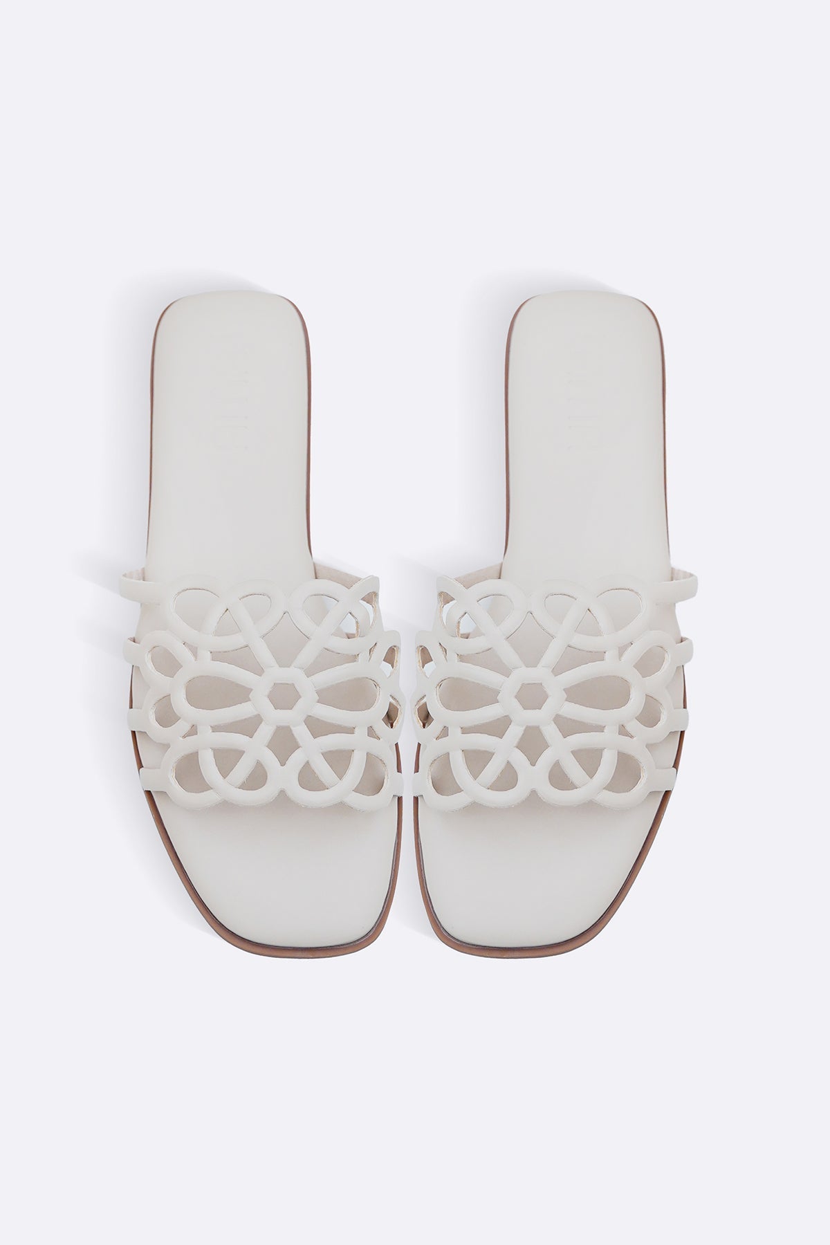 OFF WHITE SUN LOOP SLIDES