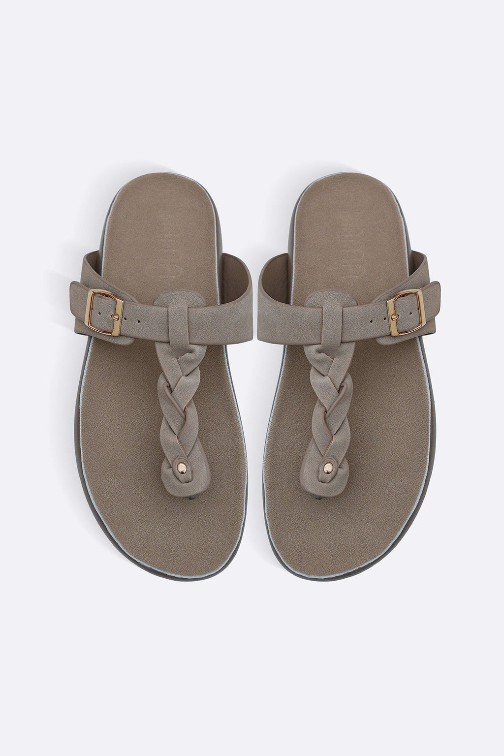 BEIGE BRAID MAMA FLOPS