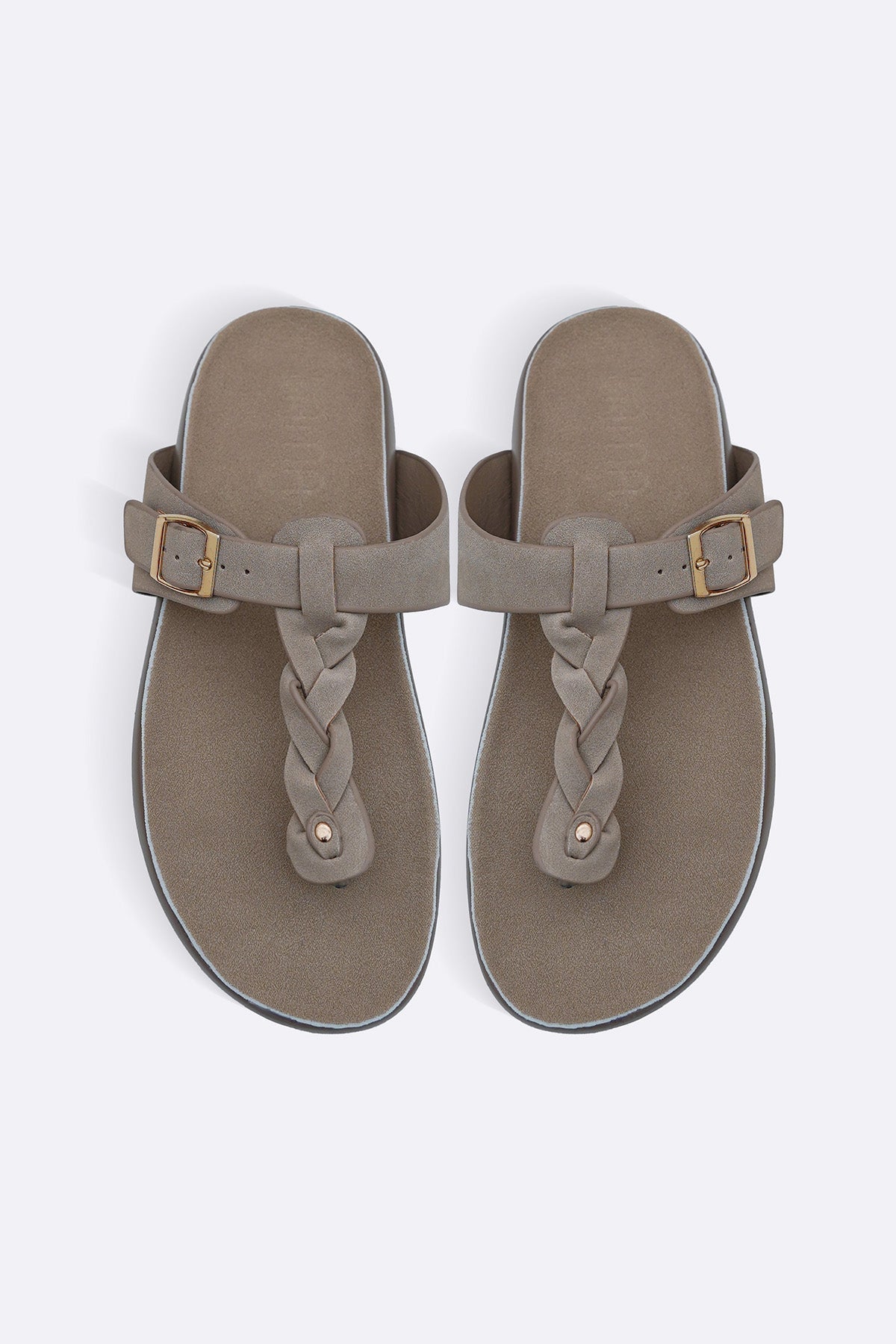 BEIGE BRAID MAMA FLOPS