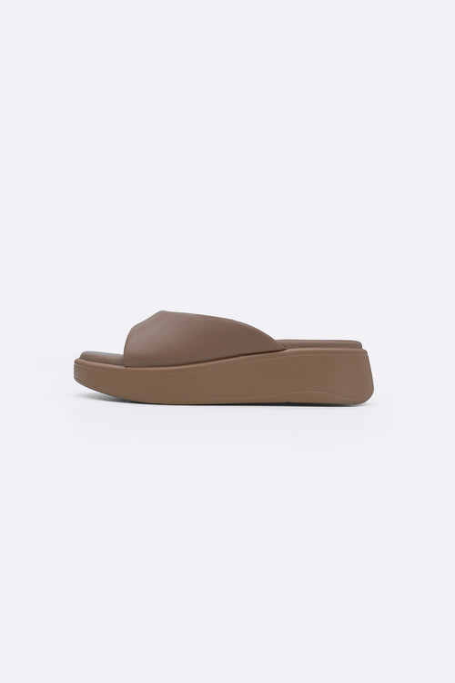 DARK BEIGE CANDY MAMA SLIDES