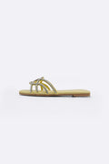 YELLOW RIVIERA STUD SLIDES