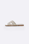 OFF WHITE MINI CRYSTAL SLIDES