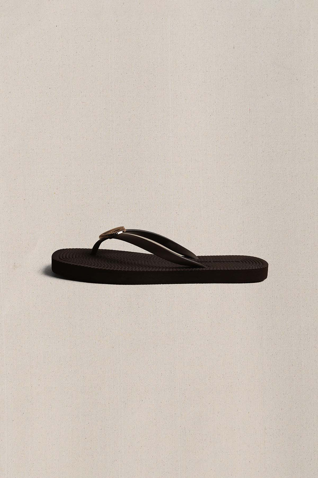 BROWN SEASHELL SLIPPERS