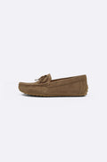 SAND REAL LEATHER LOAFERS