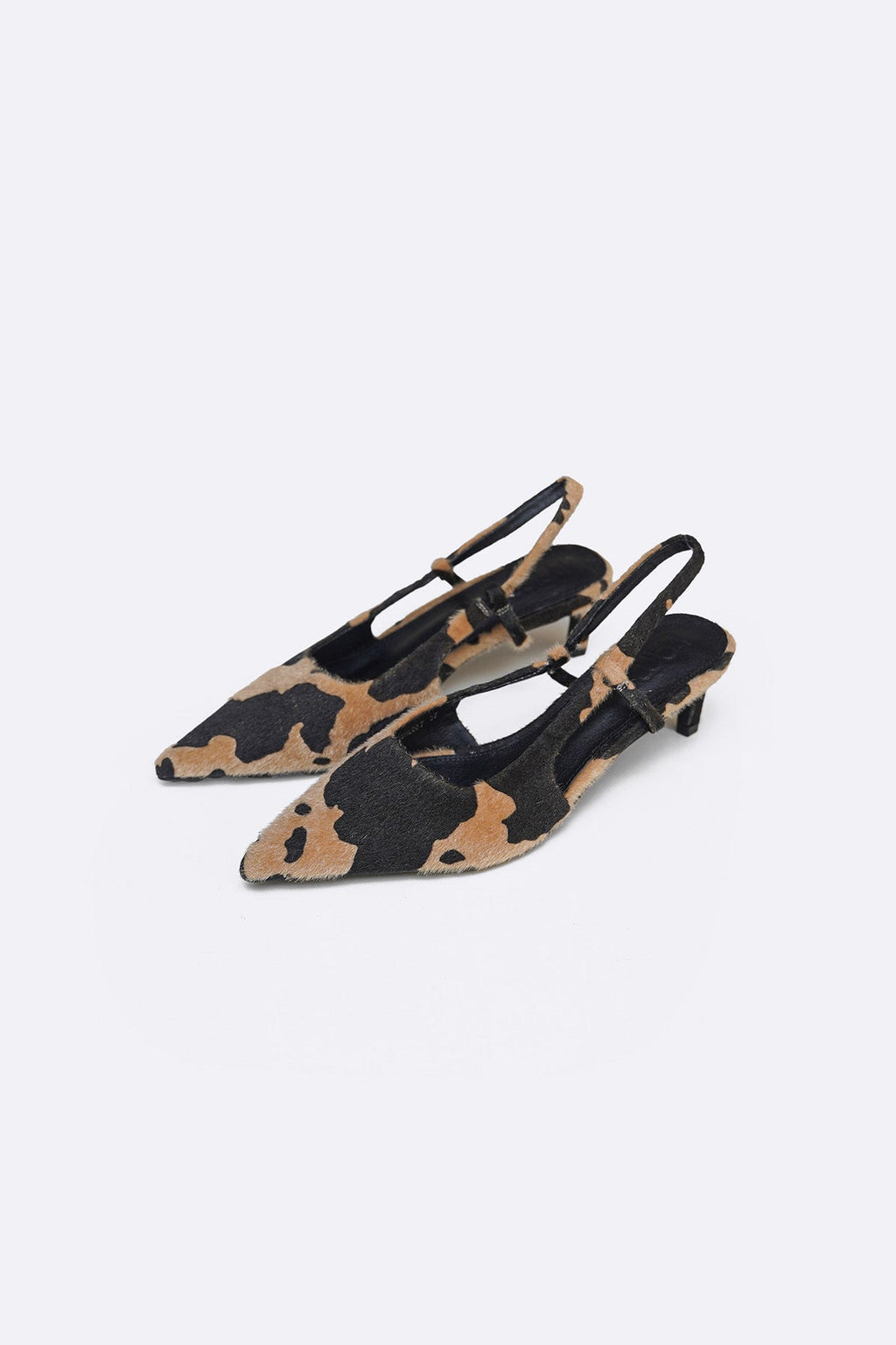 BEIGE KATIE KITTY HEELS