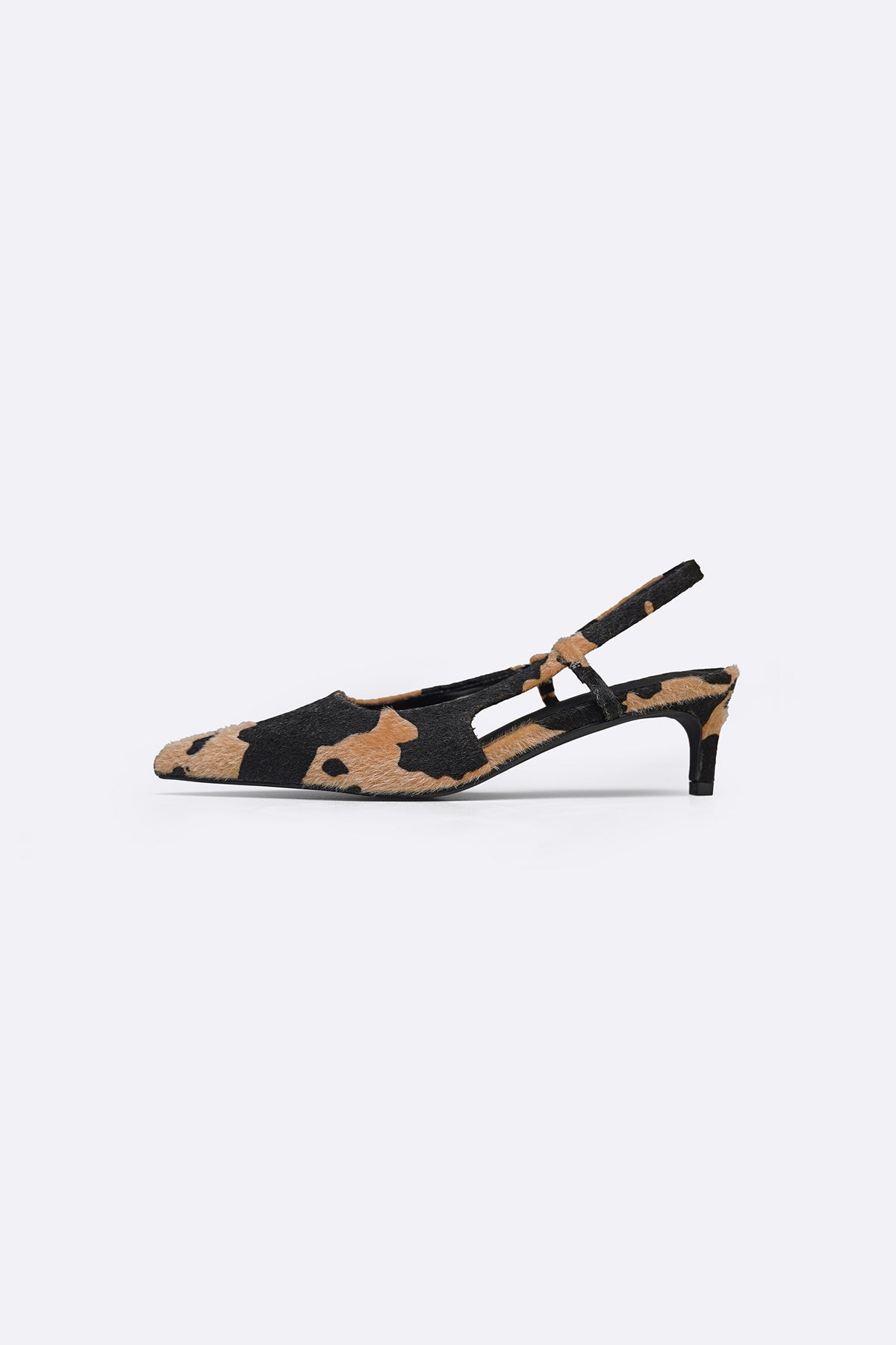 BEIGE KATIE KITTY HEELS