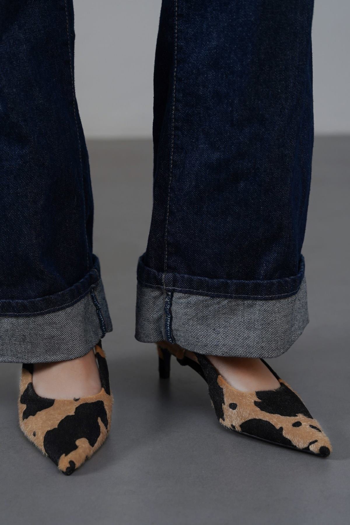 BEIGE KATIE KITTY HEELS