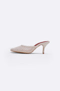 CREAM BALLET HEELS