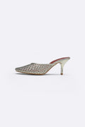 DULL GOLD BALLET HEELS
