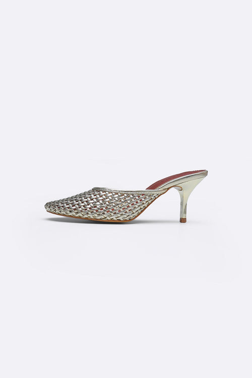 DULL GOLD BALLET HEELS