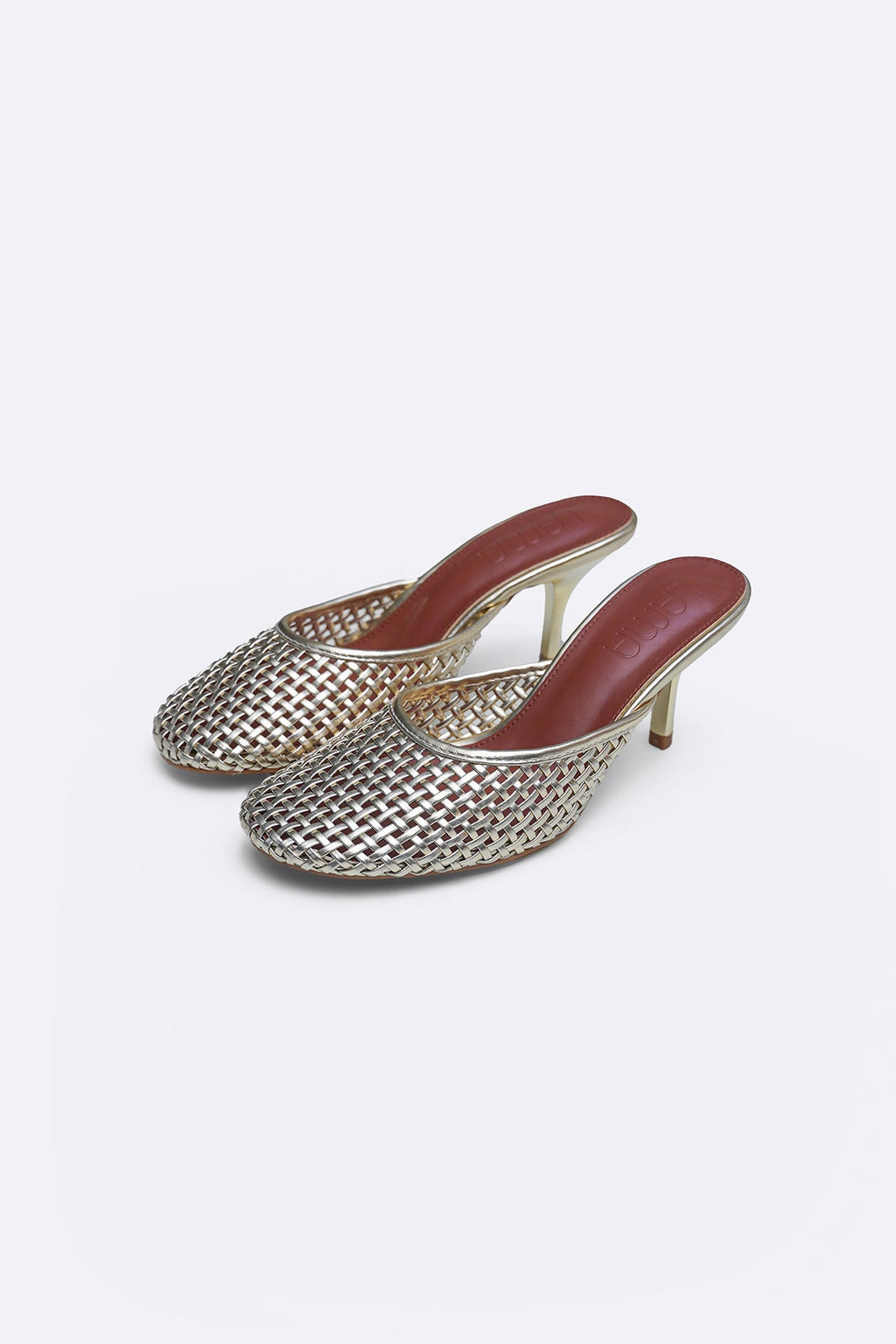 DULL GOLD BALLET HEELS