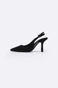 BLACK CRYSTAL SPRAY HEELS