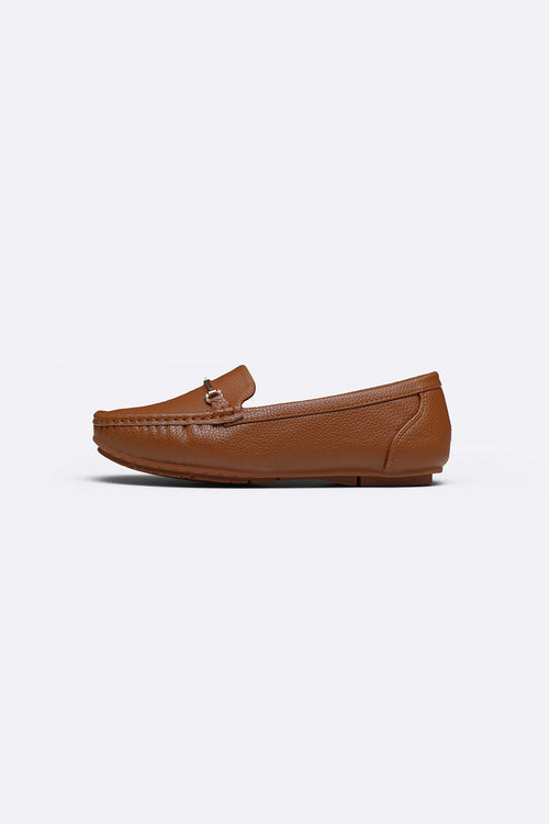 CAMEL BUCKLE MAMA MOCCASINS