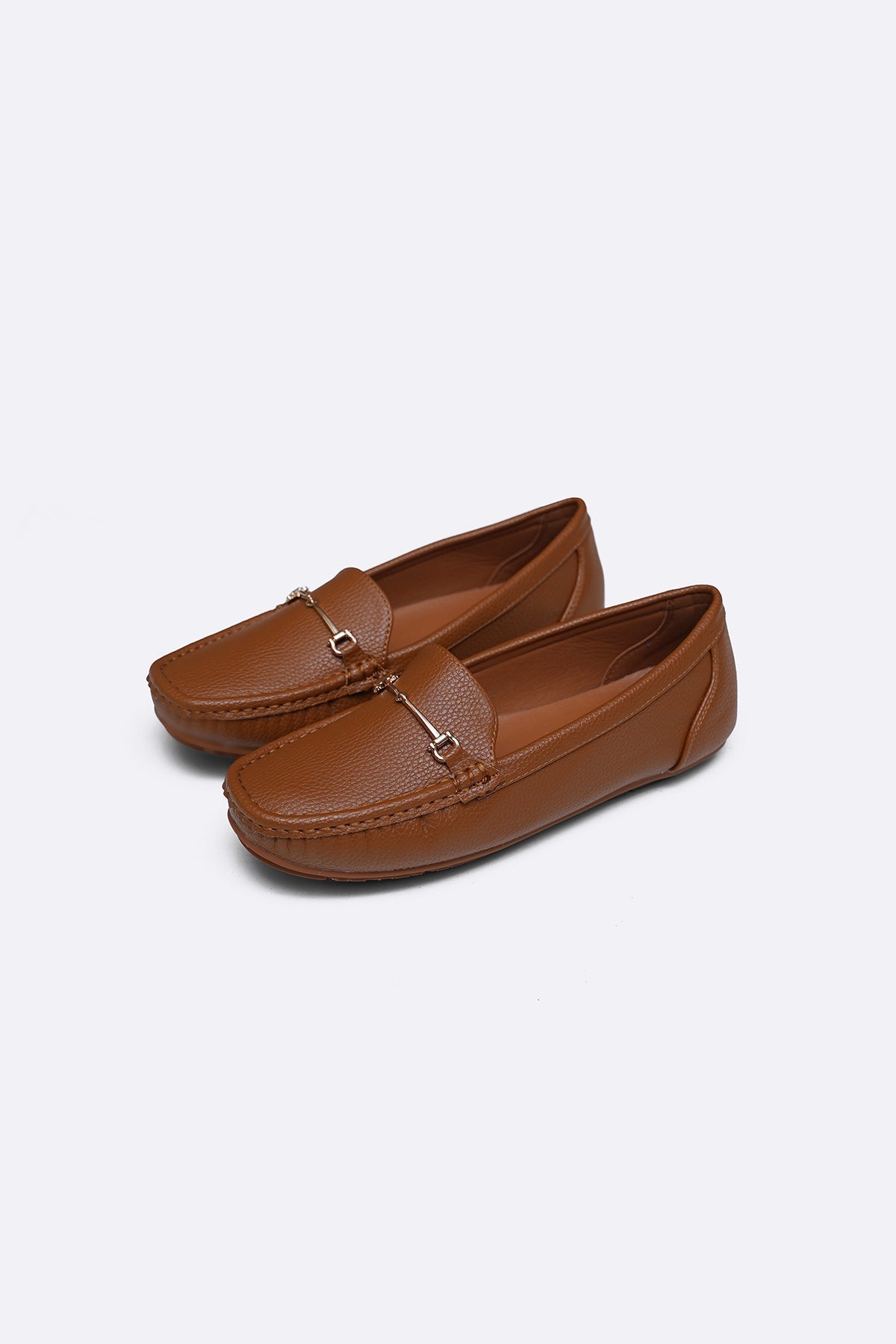 CAMEL BUCKLE MAMA MOCCASINS