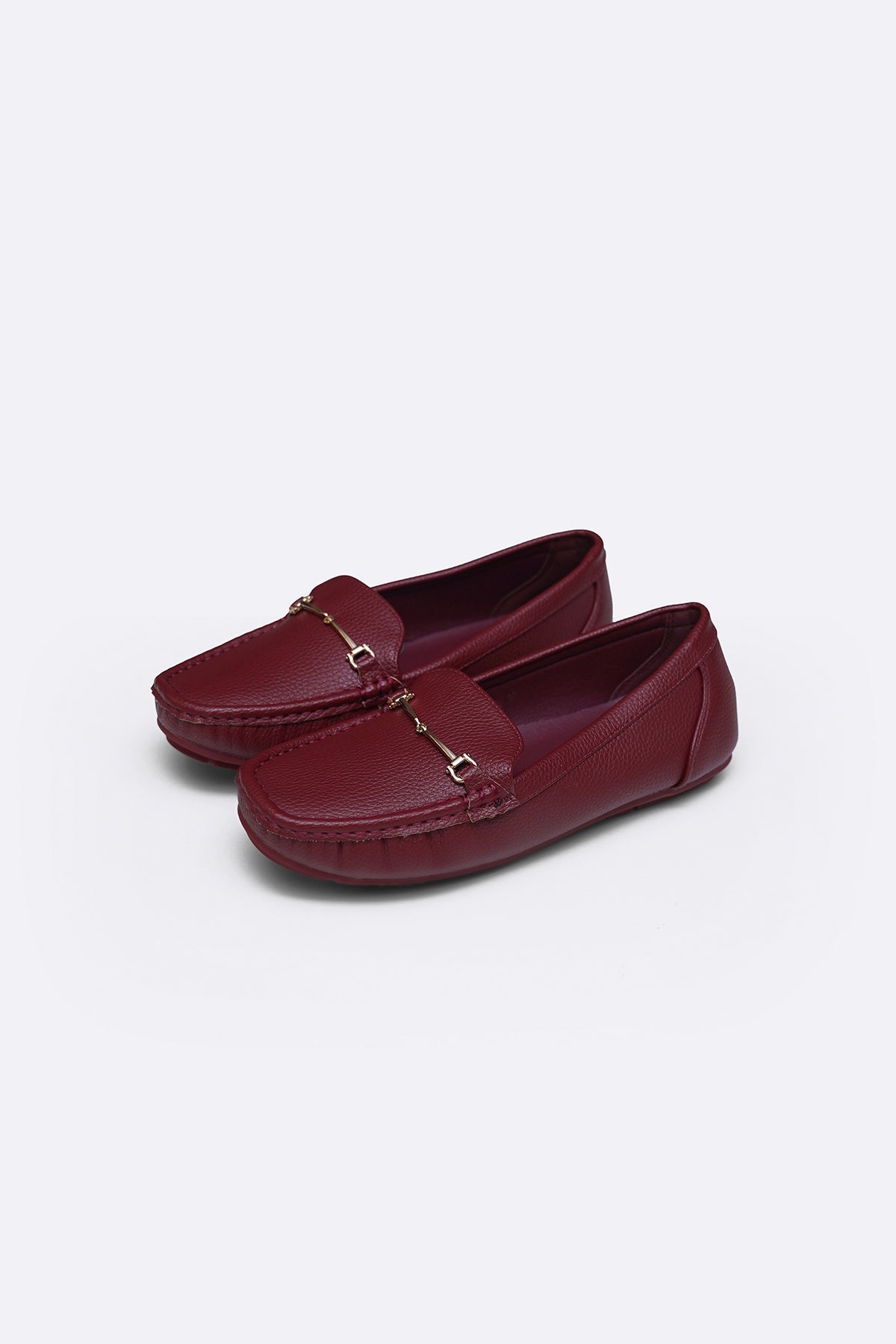 RED BUCKLE MAMA MOCCASINS