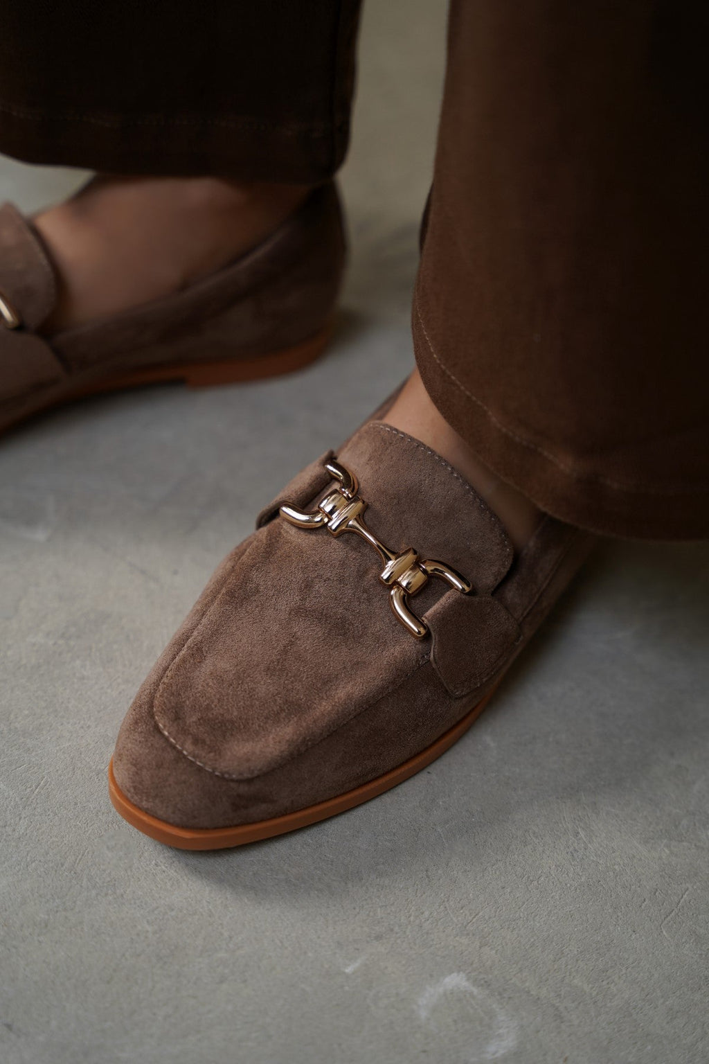 KHAKI BERKELEY BUCKLE LOAFERS