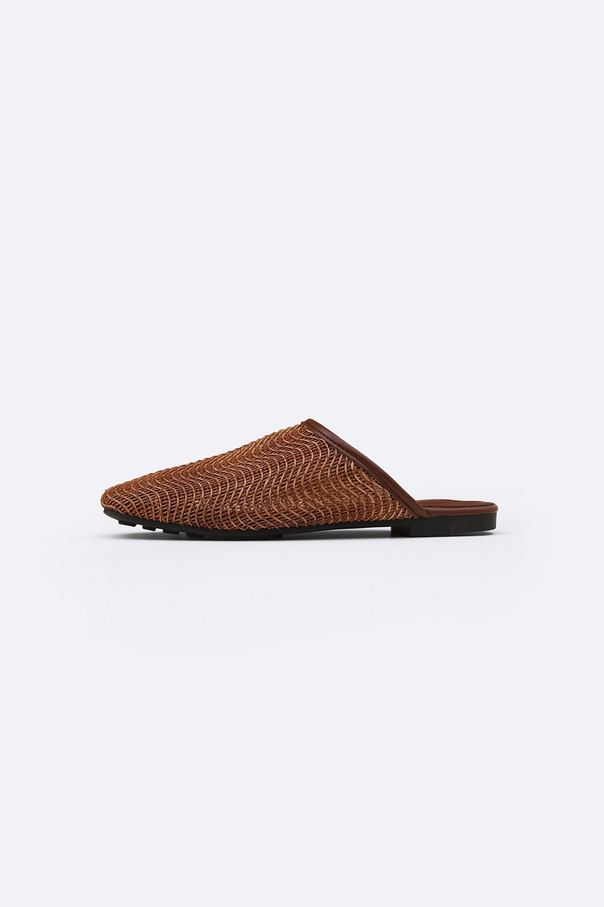 BROWN SOFT BR MULES