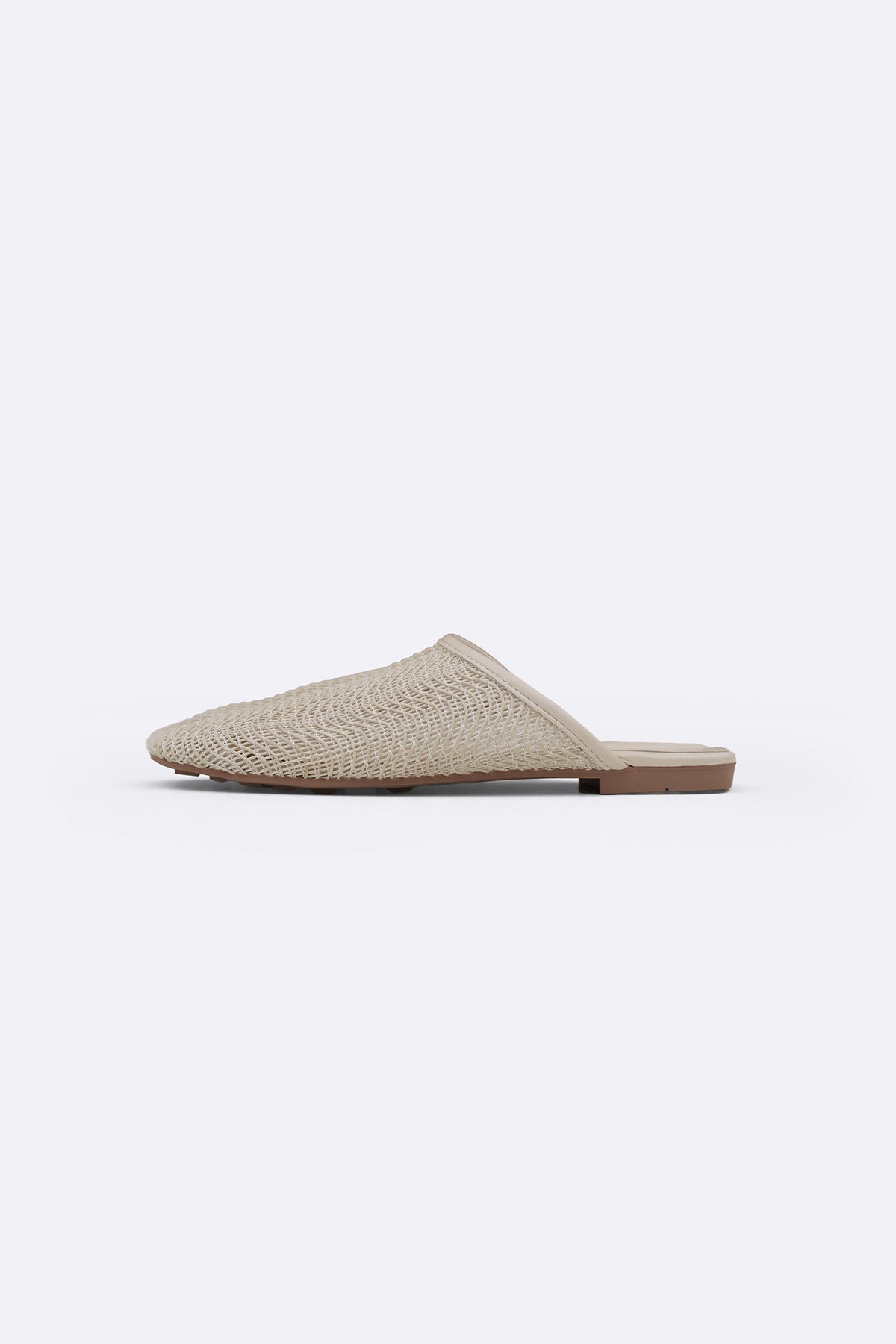 WHITE SOFT BR MULES