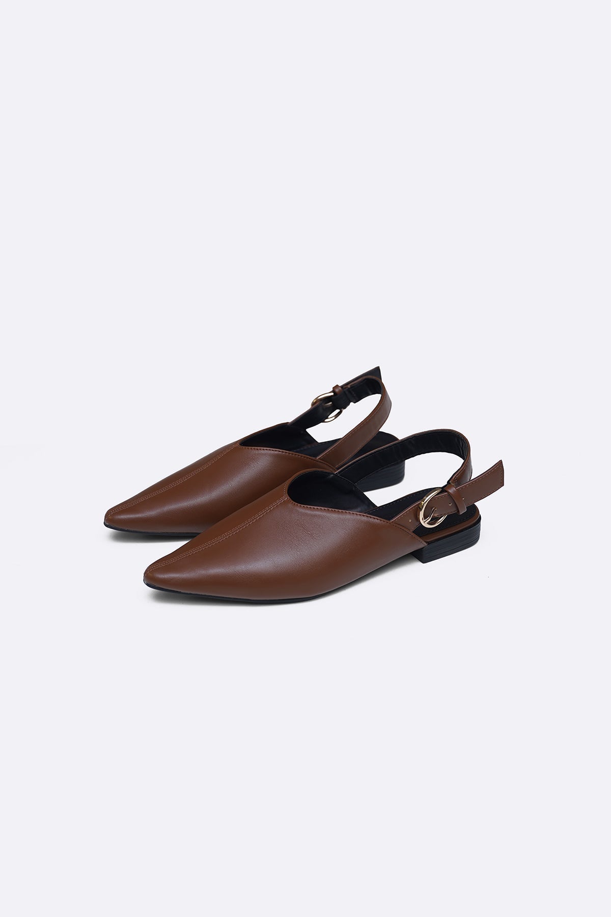 TAN SLINGBACK PUMPS