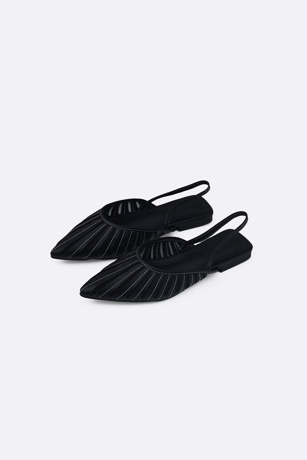 BLACK HORIZON SLINGBACKS