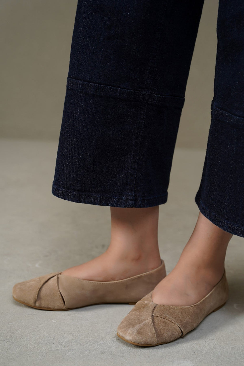 SAND COLETTE LEATHER PUMPS