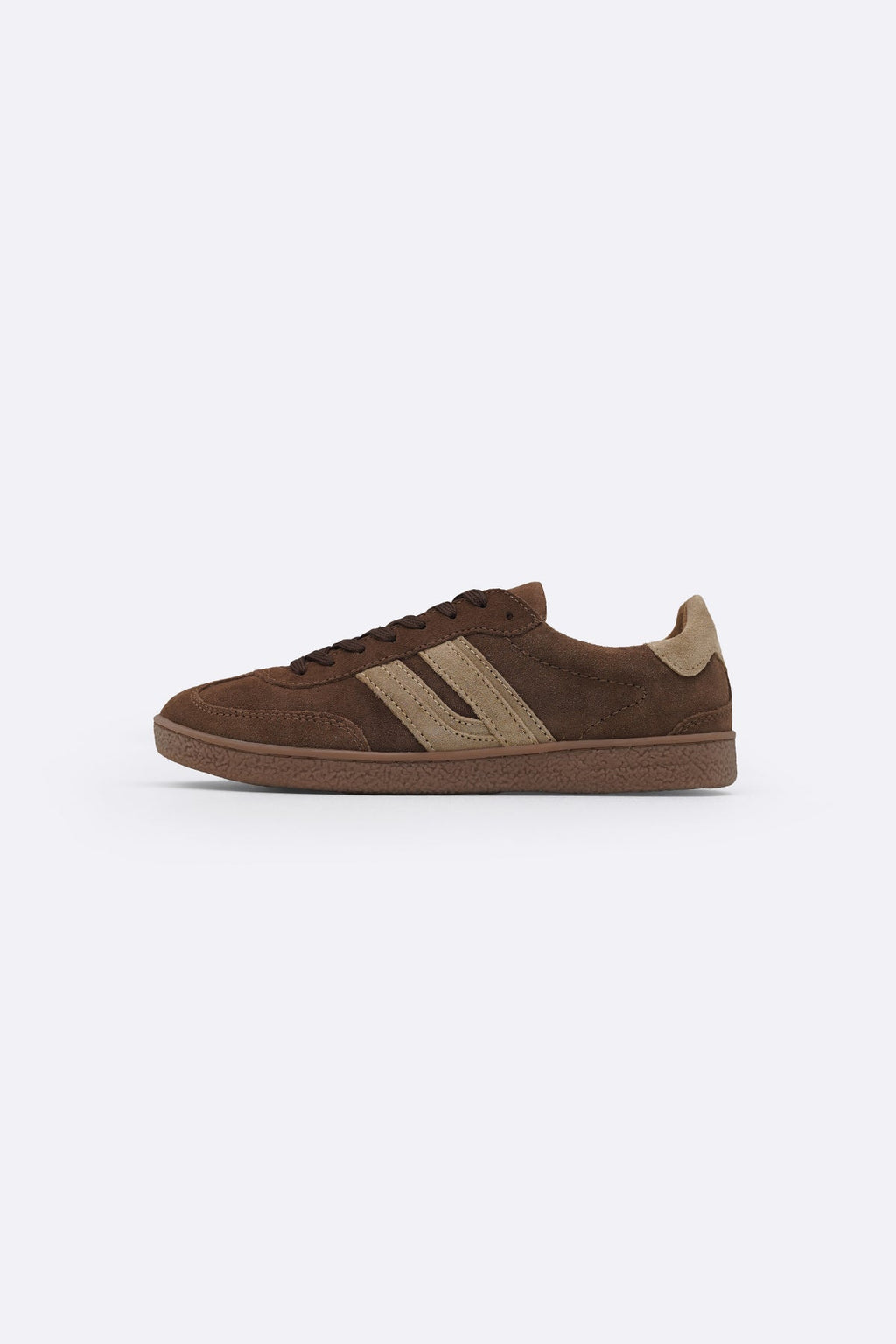 BROWN SUEDE ESSENTIAL SNEAKERS